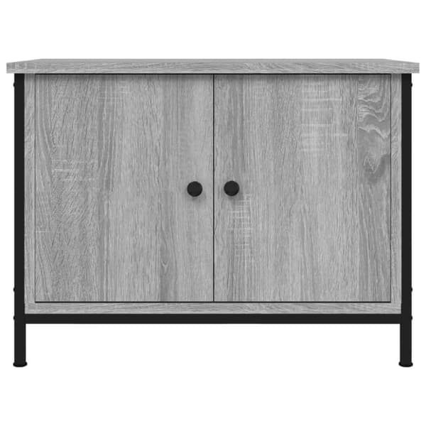 vidaXL Tv-bänk med dörrar grå sonoma 60x35x45 cm konstruerat trä