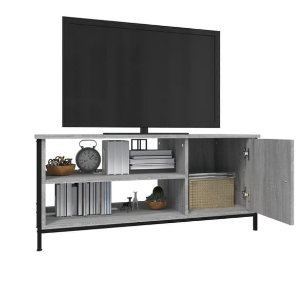 vidaXL TV-benk grå sonoma 100x40x45 cm konstruert tre