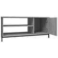 Miniatyrbilde 6 av 10: vidaXL TV-benk grå sonoma 100x40x45 cm konstruert tre