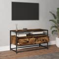 Miniatyrbilde 3 av 9: vidaXL TV-benk røkt eik 80x35x45 cm konstruert tre