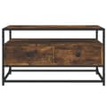 Miniatyrbilde 6 av 9: vidaXL TV-benk røkt eik 80x35x45 cm konstruert tre