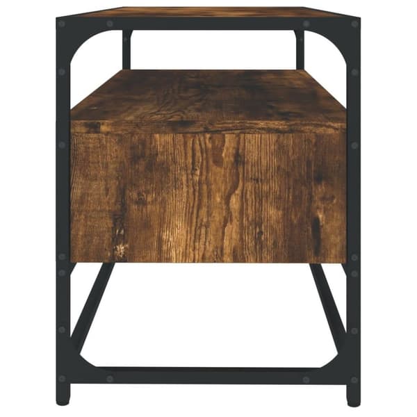 vidaXL TV-benk røkt eik 80x35x45 cm konstruert tre
