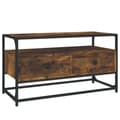 Miniatyrbilde 1 av 9: vidaXL TV-benk røkt eik 80x35x45 cm konstruert tre