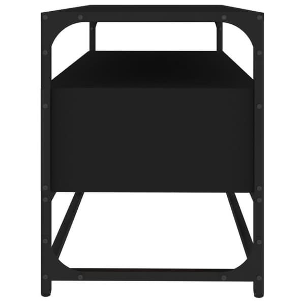 vidaXL TV-bänk svart 80x35x45 cm konstruerat trä