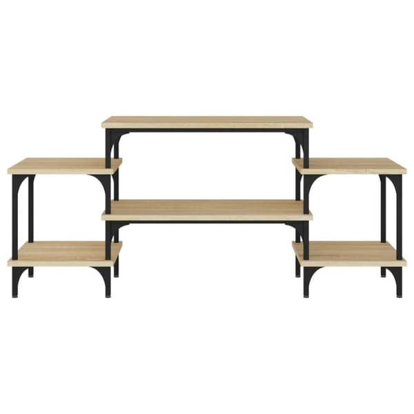 vidaXL TV-benk sonoma eik 117x35x52 cm konstruert tre