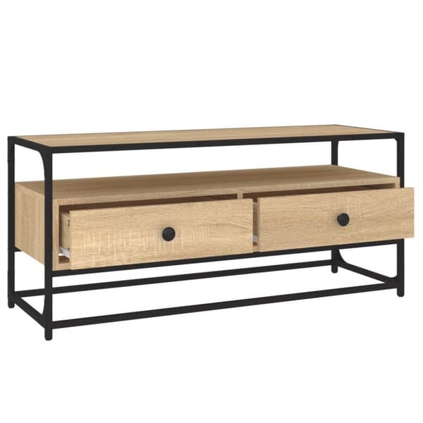 vidaXL TV-taso Sonoma-tammi 100x35x45 cm tekninen puu