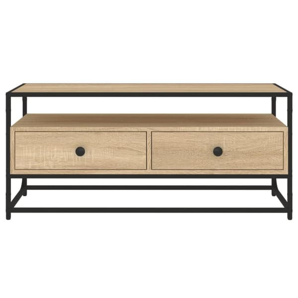 vidaXL TV-taso Sonoma-tammi 100x35x45 cm tekninen puu