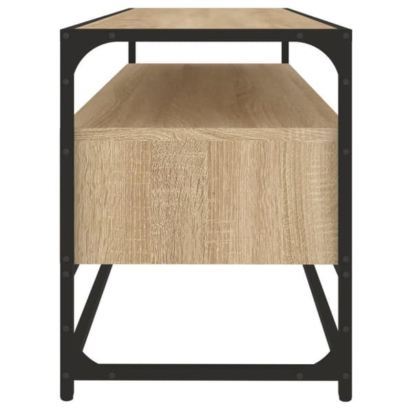 vidaXL TV-taso Sonoma-tammi 100x35x45 cm tekninen puu