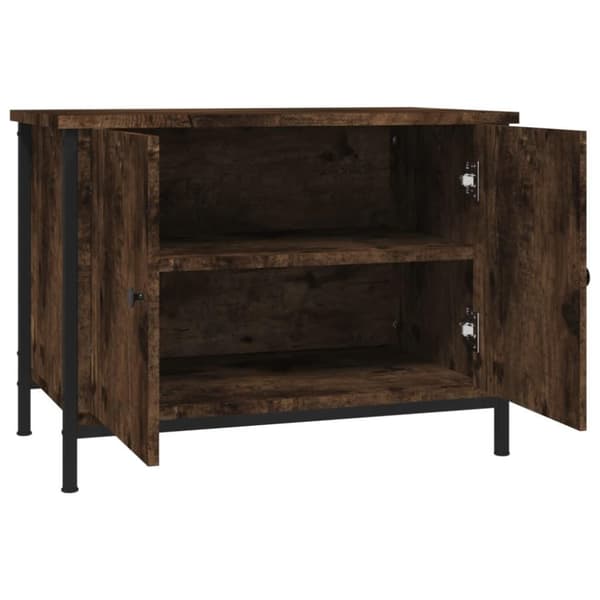 vidaXL TV-taso ovilla savutammi 60x35x45 cm tekninen puu