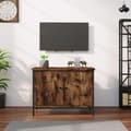 Pikkukuva 2 / 10: vidaXL TV-taso ovilla savutammi 60x35x45 cm tekninen puu