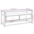 Miniatyrbillede 9 af 9: vidaXL tv-bord 100x35x45 cm konstrueret træ grå sonoma-eg