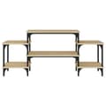 Miniatyrbillede 5 af 10: vidaXL tv-bord 117x35x52 cm konstrueret træ sonoma-eg