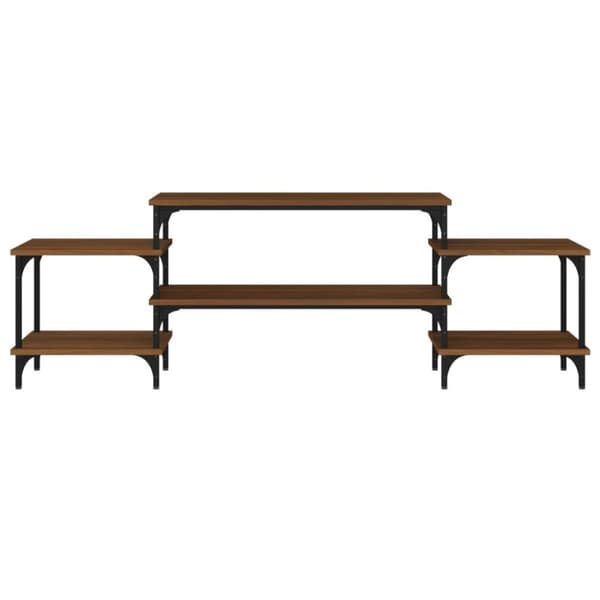 vidaXL TV-taso ruskea tammi 157x35x52 cm tekninen puu