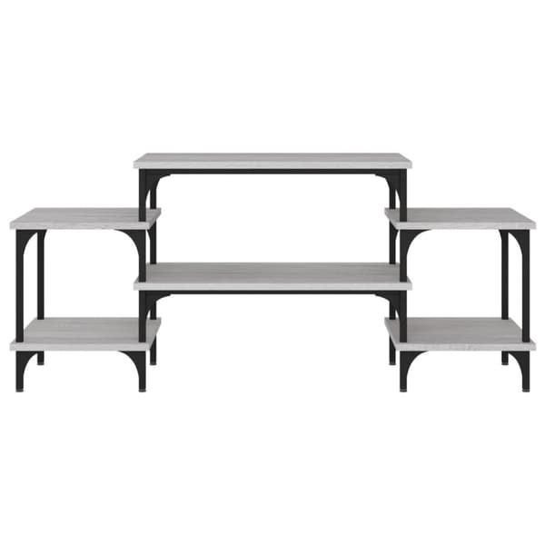 vidaXL tv-bord 117x35x52 cm konstrueret træ grå sonoma-eg
