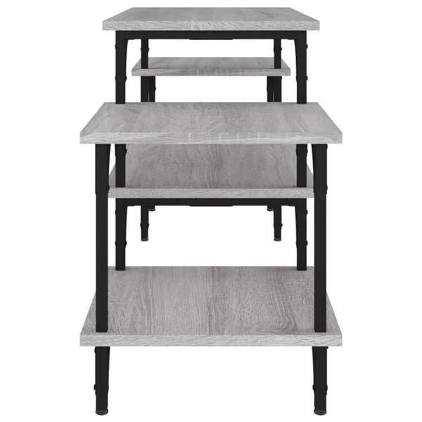 vidaXL tv-bord 117x35x52 cm konstrueret træ grå sonoma-eg