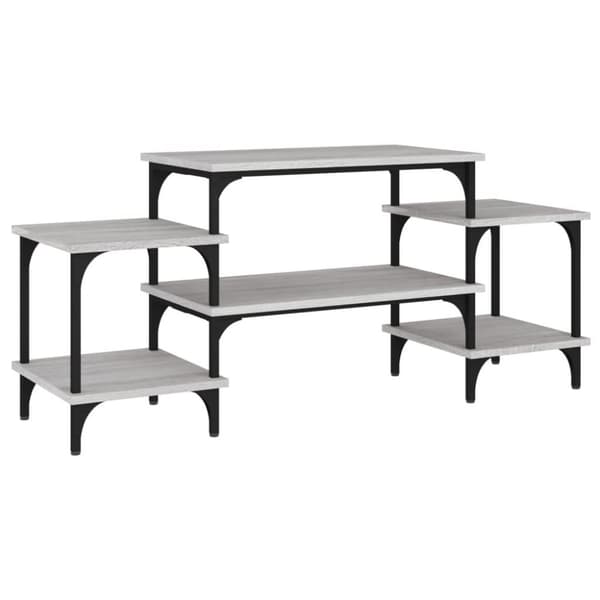 vidaXL tv-bord 117x35x52 cm konstrueret træ grå sonoma-eg