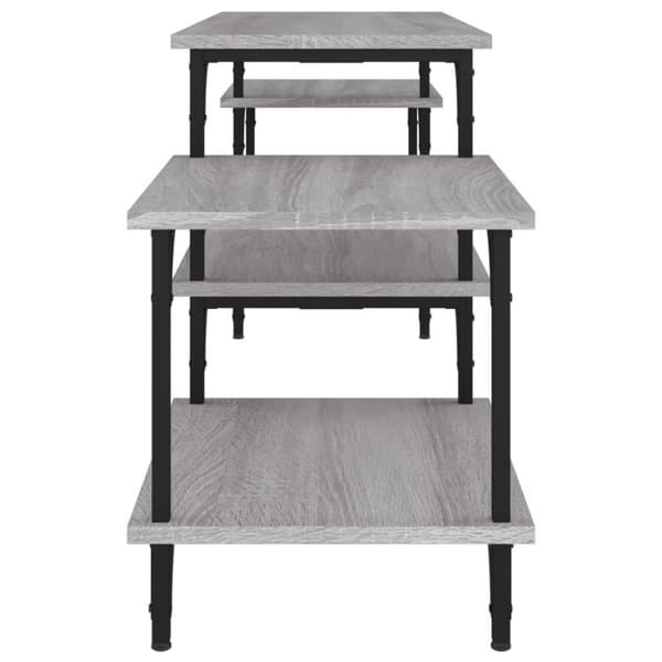 vidaXL TV-bänk grå sonoma 157x35x52 cm konstruerat trä