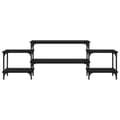 Miniatyrbilde 5 av 10: vidaXL TV-benk svart 157x35x52 cm konstruert tre