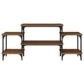 Miniatyrbilde 5 av 10: vidaXL TV-benk brun eik 117x35x52 cm konstruert tre