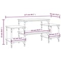 Miniatyrbilde 9 av 10: vidaXL TV-benk brun eik 117x35x52 cm konstruert tre