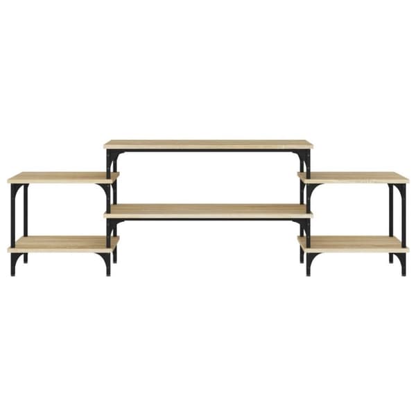 vidaXL TV-benk sonoma eik 157x35x52 cm konstruert tre