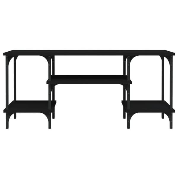 vidaXL Tv-bänk svart 102x35x45,5 cm konstruerat trä
