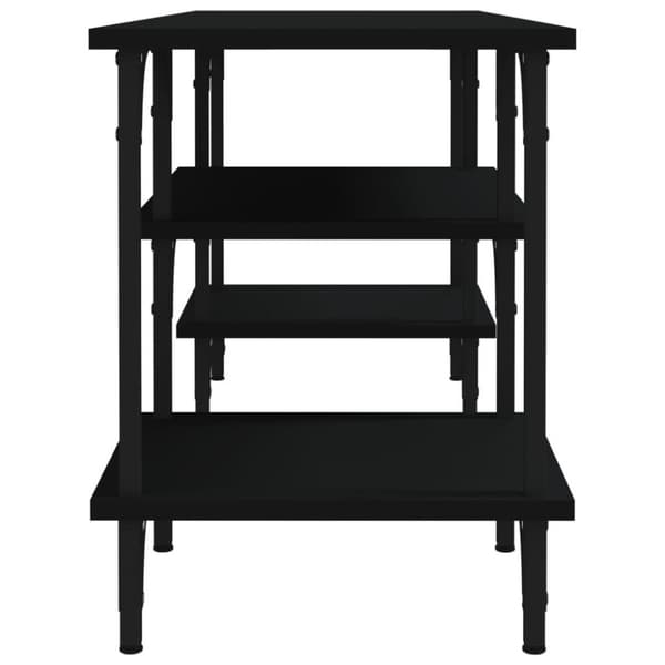 vidaXL Tv-bänk svart 102x35x45,5 cm konstruerat trä