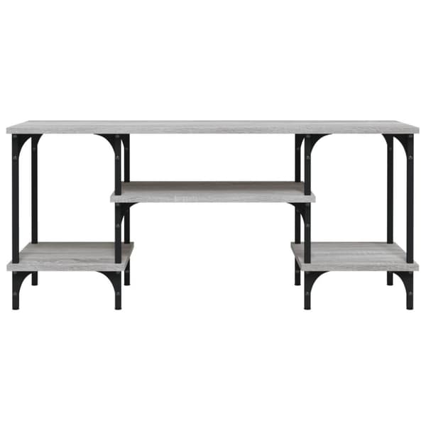 vidaXL TV-benk grå sonoma 102x35x45,5 cm konstruert tre