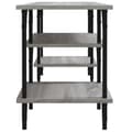 Miniatyrbilde 6 av 9: vidaXL TV-benk grå sonoma 102x35x45,5 cm konstruert tre