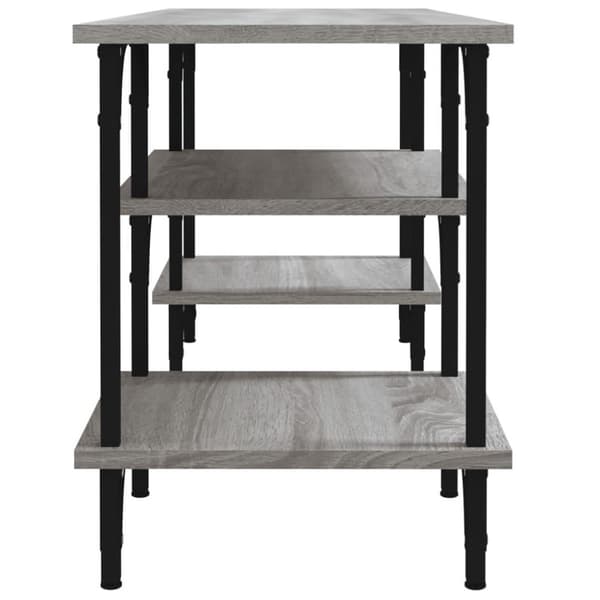vidaXL TV-benk grå sonoma 102x35x45,5 cm konstruert tre
