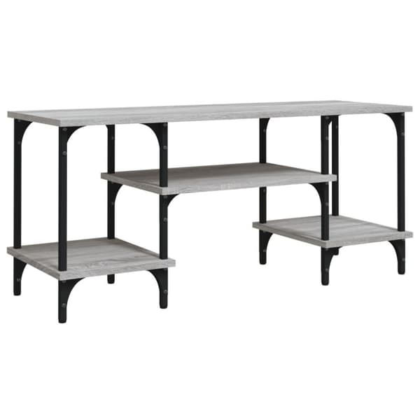 vidaXL TV-benk grå sonoma 102x35x45,5 cm konstruert tre