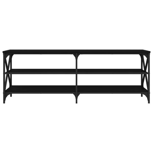 vidaXL tv-bord 140x40x50 cm konstrueret træ sort