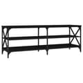 Miniatyrbillede 1 af 10: vidaXL tv-bord 140x40x50 cm konstrueret træ sort