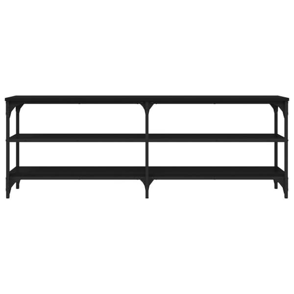 vidaXL TV-benk svart 140x30x50 cm konstruert tre