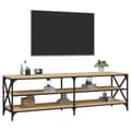 Miniatyrbillede 4 af 10: vidaXL tv-bord 160x40x50 cm konstrueret træ sonoma-eg
