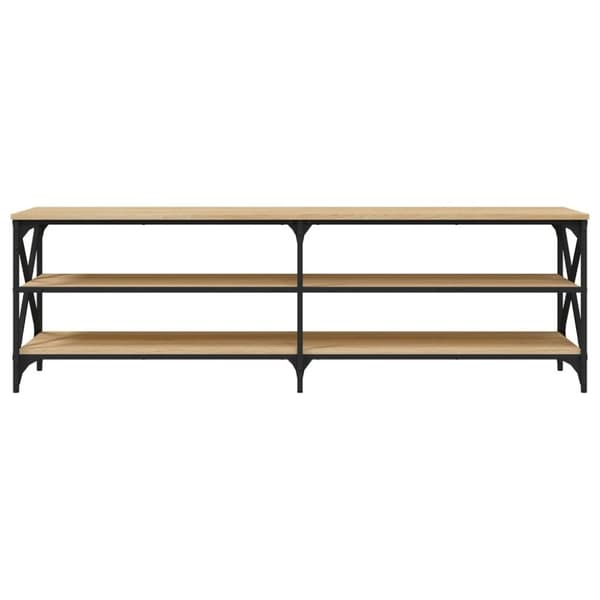 vidaXL tv-bord 160x40x50 cm konstrueret træ sonoma-eg