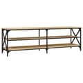 Miniatyrbillede 1 af 10: vidaXL tv-bord 160x40x50 cm konstrueret træ sonoma-eg