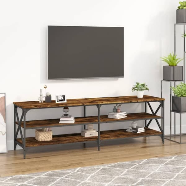 vidaXL TV-taso savutammi 160x40x50 cm tekninen puu