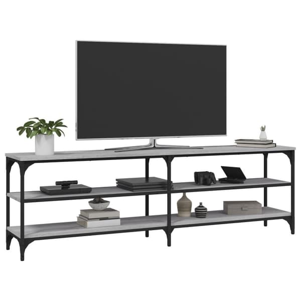 vidaXL TV-benk grå sonoma 160x30x50 cm konstruert tre