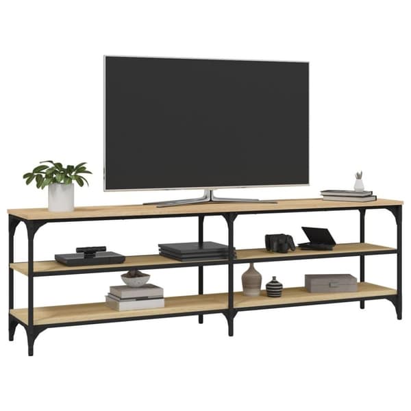 vidaXL TV-benk sonoma eik 160x30x50 cm konstruert tre