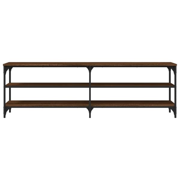 vidaXL TV-benk brun eik 160x30x50 cm konstruert tre