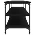 Miniatyrbilde 6 av 10: vidaXL TV-benk svart 200x30x50 cm konstruert tre og metall
