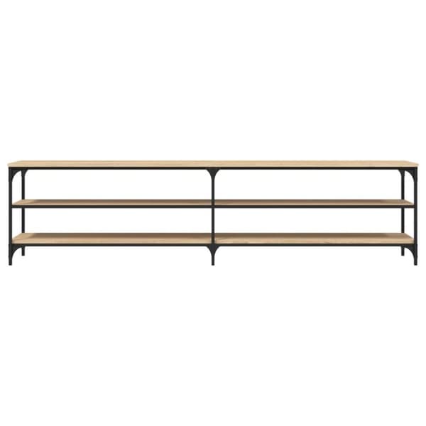 vidaXL TV-benk sonoma eik 200x30x50 cm konstruert tre og metall