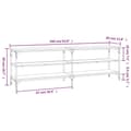 Miniatyrbillede 9 af 10: vidaXL tv-bord 160x30x50 cm konstrueret træ sonoma-eg