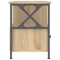 Pikkukuva 7 / 11: vidaXL TV-taso Sonoma-tammi 102x33x45 cm tekninen puu ja rauta