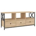 Pikkukuva 1 / 11: vidaXL TV-taso Sonoma-tammi 102x33x45 cm tekninen puu ja rauta
