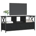 Miniatyrbillede 3 af 11: vidaXL tv-bord 102x33x45 cm konstrueret træ og jern sort