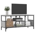 Miniatyrbilde 3 av 9: vidaXL TV-benk grå sonoma 100x35x45 cm konstruert tre og jern