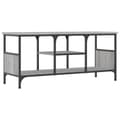 Miniatyrbilde 6 av 9: vidaXL TV-benk grå sonoma 100x35x45 cm konstruert tre og jern