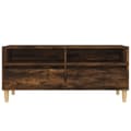 Miniatyrbillede 6 af 10: vidaXL tv-bord 100x34,5x44,5 cm konstrueret træ røget egetræsfarve